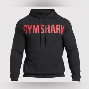 Gymshark Men’s Prime Hoodie Size Medium Black Vivid Red Slim Muscle Fit NEW